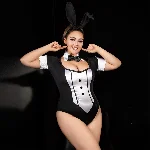 Еротичний костюм зайчика JSY P61102 Plus Size - мініатюра 1