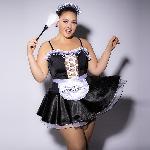 Еротичний костюм покоївки JSY P61110 Plus Size - мініатюра 3