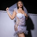 Еротичний костюм нареченої JSY P61129 Plus Size - мініатюра 2