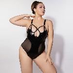 Боді JSY P61152 Black Plus Size - мініатюра 4