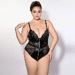 Боді JSY P61153 Black Plus Size - мініатюра 1
