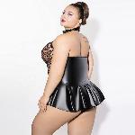 Боді JSY P61158 Black Plus Size - мініатюра 3