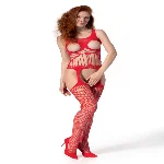 Бодістокінг Passion BS106 One Size, red - мініатюра 1