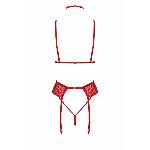 Комплект Kissable Bondage Kiss Set Red L/XL - мініатюра 9