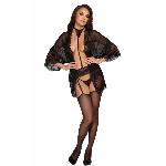 Пеньюар Kissable Midnight Kiss Negligee S/M - мініатюра 5