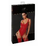 Боді Noir Handmade F352 Red powerwetlook body - 3XL - мініатюра 8