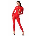 Комбінезон Noir Handmade F353 Red powerwetlook overall - XL - мініатюра 3