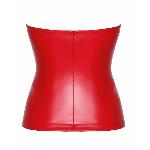 Корсет Noir Handmade F355 Red powerwetlook corset - M - мініатюра 5