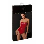 Корсет Noir Handmade F355 Red powerwetlook corset - M - мініатюра 6