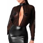 Сукня Noir Handmade F348 Powerwetlook and tulle dress - S - мініатюра 4