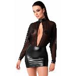 Сукня Noir Handmade F348 Powerwetlook and tulle dress - XL - мініатюра 2