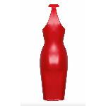Сукня Noir Handmade F354 Red powerwetlook dress - L - мініатюра 6
