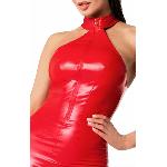 Сукня Noir Handmade F354 Red powerwetlook dress - M - мініатюра 4