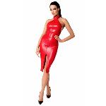 Сукня Noir Handmade F354 Red powerwetlook dress - S - мініатюра 3