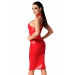 Сукня Noir Handmade F354 Red powerwetlook dress - 3XL - мініатюра 2