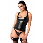 Топ Noir Handmade F346 Powerwetlook top - XL - мініатюра 3