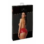 Шорти Noir Handmade F356 Red powerwetlook shorts - L - мініатюра 8