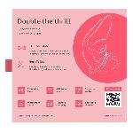 Вагінально-кліторальний стимулятор Womanizer Blend Vibrant Rose, вібрація + вакуум, 2 мотори - мініатюра 8