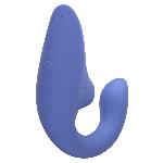 Вагінально-кліторальний стимулятор Womanizer Blend Vibrant Blue, вібрація + вакуум, 2 мотори - мініатюра 3