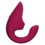Вагінально-кліторальний стимулятор Womanizer Blend Vibrant Pink, вібрація + вакуум, 2 мотори - мініатюра 2