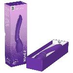 Смарт-вібромасажер We-Vibe Wand 2 Purple, дуже потужний, функція Smart Silence - мініатюра 7