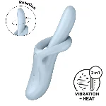 Вібратор з ротацією Satisfyer Heat Flex 4 Blue, підігрів до 39°C - мініатюра 1