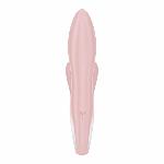 Вібратор-кролик надувний Satisfyer Air Pump Bunny 3, 12 режимів, подвійний відросток - мініатюра 3