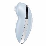 Вібростимулятор-пульсатор Satisfyer Tap & Climax 2 Blue, ефект постукування пальцем - мініатюра 2