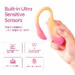 Смарт-віброяйце Magic Motion Flamingo Max Orange 2 в 1: віброяйце та тренажер Кегеля, 10 режимів - мініатюра 10