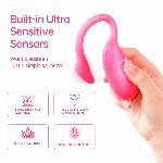 Смарт-віброяйце Magic Motion Flamingo Max Pink 2 в 1: віброяйце та тренажер Кегеля, 10 режимів - мініатюра 10