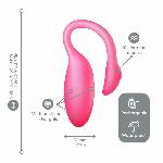 Смарт-віброяйце Magic Motion Flamingo Max Pink 2 в 1: віброяйце та тренажер Кегеля, 10 режимів - мініатюра 2