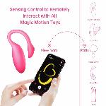 Смарт-віброяйце Magic Motion Flamingo Max Pink 2 в 1: віброяйце та тренажер Кегеля, 10 режимів - мініатюра 9