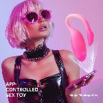 Смарт-віброяйце Magic Motion Flamingo Max Pink 2 в 1: віброяйце та тренажер Кегеля, 10 режимів - мініатюра 3
