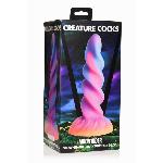 Фентезійний фалоімітатор Creature Cocks Glow-in-the-Dark Unicorn Dildo, світиться в темряві, 20,6 см - мініатюра 7