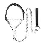 Нашийник з повідцем Bedroom Fantasies: Collar with Chain - Silver - мініатюра 2