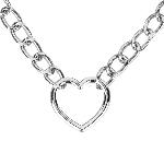 Нашийник з повідцем Bedroom Fantasies: Collar with Chain - Silver - мініатюра 8