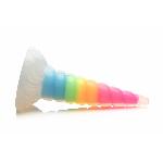 Фентезійний фалоімітатор Creature Cocks Luminescent Rainbow Silicone Dildo, світиться в темряві, 19,6 см - мініатюра 2