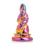 Фентезійний скляний фалоімітатор Creature Cocks Enchanting Rainbow Glass Dildo, 16 см - мініатюра 1