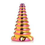 Фентезійний скляний фалоімітатор Creature Cocks Twilight Rainbow Glass Dildo, 16 см - мініатюра 1