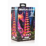 Фентезійний скляний фалоімітатор Creature Cocks Twilight Rainbow Glass Dildo, 16 см - мініатюра 4