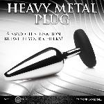 Анальна пробка Master Series Butt Slut Metal & Silicone Butt Plug - Silver - мініатюра 4