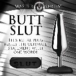 Анальна пробка Master Series Butt Slut Metal & Silicone Butt Plug - Silver - мініатюра 2