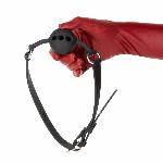 Кляп Punishment - Silicone Ball Gag - Black - мініатюра 4