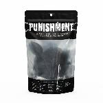 Анальна пробка з хвостом Punishment - Bunny Tail Silicone Anal Plug - Black - мініатюра 5