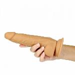 Фалоімітатор Naked Addiction - 8″ Silicone Dual Density Dildo Vanilla, віброкуля в подарунок - мініатюра 3