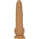Фалоімітатор з пульсацією Naked ADDICTION Dominic 9″ Caramel, пульт ДК, діаметр 4,2 см - мініатюра 2