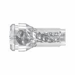 Мастурбатор Kiiroo Feel Pocket Crystal, сумісний з інтерактивною насадкою PowerBlow - мініатюра 2