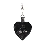 Брелок на карабіні для ключів Art of Sex Chained Heart, Чорний - мініатюра 1