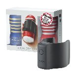 Вібронасадка Tenga CUP VIBRATOR, 7 режимів, 2 мастурбатори в комплекті - мініатюра 1
