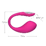 Смарт-віброяйце Lovense Lush 4, дуже потужне, швидке заряджання, LED-підсвічування - мініатюра 14
